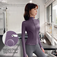 Thickly-lined and warm yoga jacket - 61