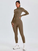 Solid-color yoga wear set - 28