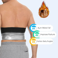 Sauna Waist Trimmer Belt for Men - 4