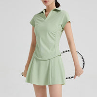 Women's Lightweight Breathable Yoga Tennis Skirt Sports Suit V�RAL - 23