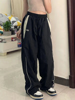 Women Baggy Harajuku Cargo Pants Streetwear Hip Hop Wide Leg Pant Parachute Sweatpants Techwear Joggers Oversized Y2K Trousers - 10