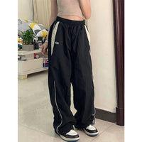 Women Baggy Harajuku Cargo Pants Streetwear Hip Hop Wide Leg Pant Parachute Sweatpants Techwear Joggers Oversized Y2K Trousers - 1