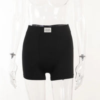 European and American Spring/Summer Round Neck Long Short sleeved 3/4 Shorts Two piece Women's Fashion Sports Versatile Set VORAL - 17