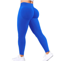 Summer Women's Gym Yoga Exercise Pants Three Leg Waist Tight and Sexy Hip Lifting Seamless Pants Fitness Exercise Yoga Pants - 22