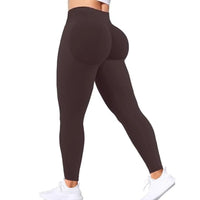 Summer Women's Gym Yoga Exercise Pants Three Leg Waist Tight and Sexy Hip Lifting Seamless Pants Fitness Exercise Yoga Pants - 14