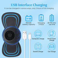 Electric Neck Massager EMS Muscle Massage Stimulator Low Frequency Instrument Back Cervical Calf Patches Pain Joints Mini Device - 17