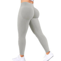 Summer Women's Gym Yoga Exercise Pants Three Leg Waist Tight and Sexy Hip Lifting Seamless Pants Fitness Exercise Yoga Pants - 18