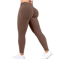 Summer Women's Gym Yoga Exercise Pants Three Leg Waist Tight and Sexy Hip Lifting Seamless Pants Fitness Exercise Yoga Pants - 16