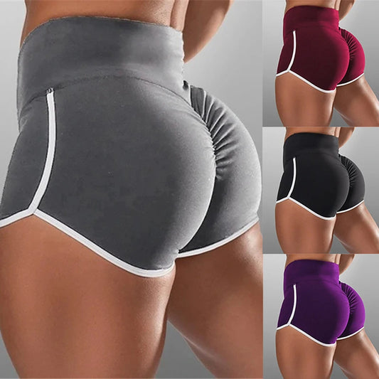 Women Summer Shorts for Sports Fitness Gym Skinny Slim Shorts Causal Yoga Shorts Low Waist Stretchy Short Pants Gym Clothing VORAL