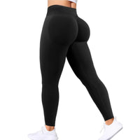 Summer Women's Gym Yoga Exercise Pants Three Leg Waist Tight and Sexy Hip Lifting Seamless Pants Fitness Exercise Yoga Pants - 28