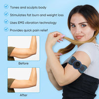 Electric Neck Massager EMS Muscle Massage Stimulator Low Frequency Instrument Back Cervical Calf Patches Pain Joints Mini Device - 14
