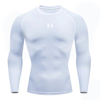 Men Running Compression T-shirt Long sleeves Sport Tees Gym Fitness Sweatshirt Male Jogging Tracksuit Homme Athletic Shirt Tops VORAL - 9