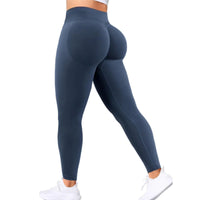 Summer Women's Gym Yoga Exercise Pants Three Leg Waist Tight and Sexy Hip Lifting Seamless Pants Fitness Exercise Yoga Pants - 30