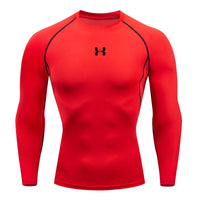 Men Running Compression T-shirt Long sleeves Sport Tees Gym Fitness Sweatshirt Male Jogging Tracksuit Homme Athletic Shirt Tops VORAL - 8