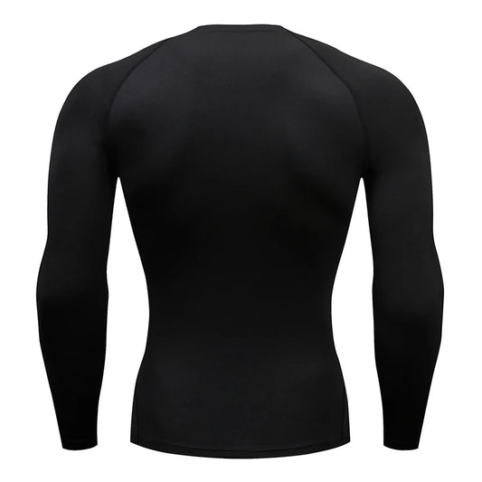 Men Running Compression T-shirt Long sleeves Sport Tees Gym Fitness Sweatshirt Male Jogging Tracksuit Homme Athletic Shirt Tops VORAL