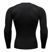 Men Running Compression T-shirt Long sleeves Sport Tees Gym Fitness Sweatshirt Male Jogging Tracksuit Homme Athletic Shirt Tops VORAL - 2