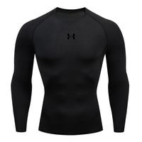 Men Running Compression T-shirt Long sleeves Sport Tees Gym Fitness Sweatshirt Male Jogging Tracksuit Homme Athletic Shirt Tops VORAL - 11