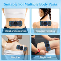 Electric Neck Massager EMS Muscle Massage Stimulator Low Frequency Instrument Back Cervical Calf Patches Pain Joints Mini Device - 6