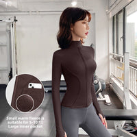 Thickly-lined and warm yoga jacket - 30