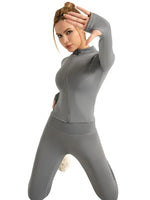 Solid-color yoga wear set - 34